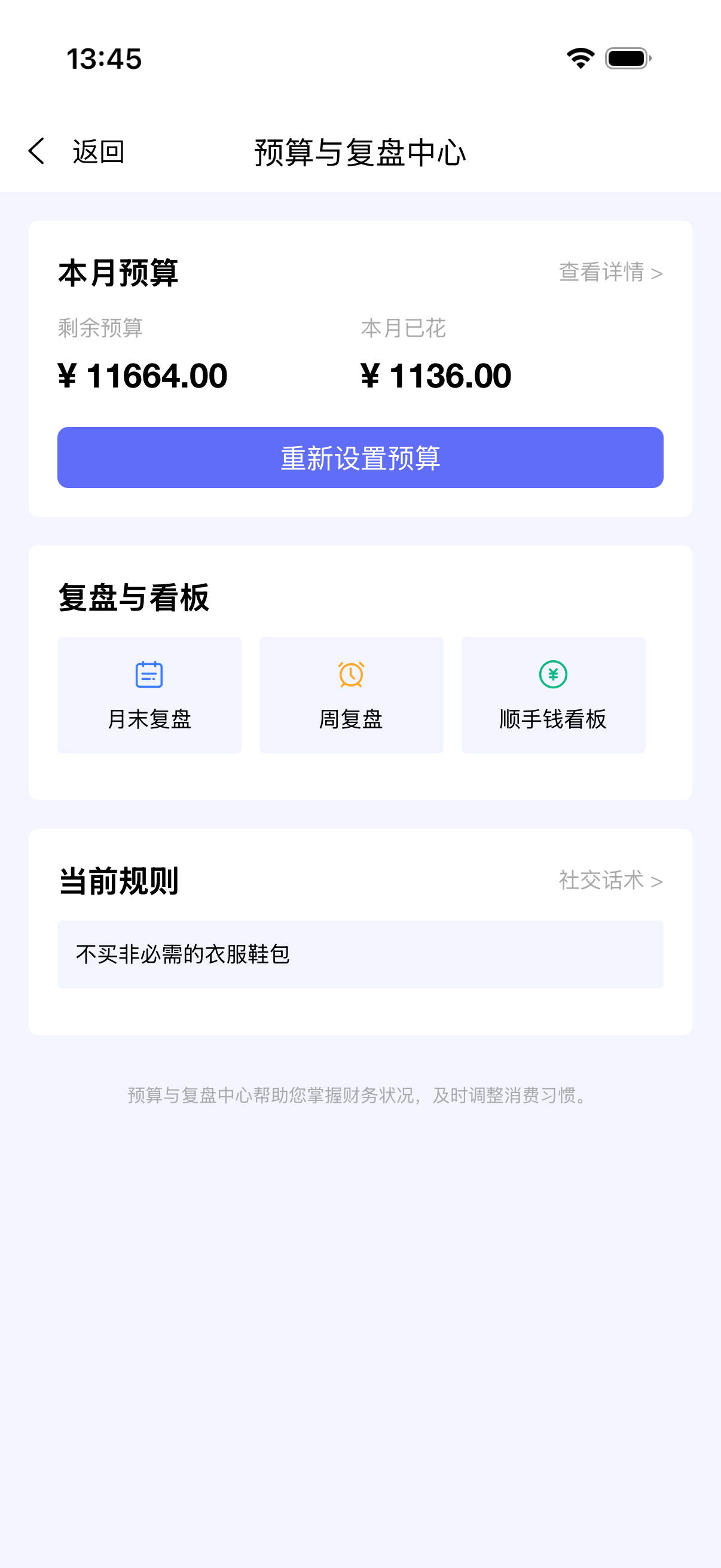 预算复盘